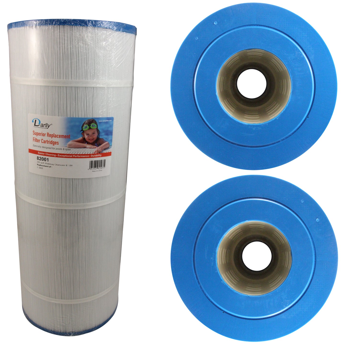 Cartridge, 200sqft, 4"ot, 4"ob, 8-15/16", 23-5/16"L, 4oz