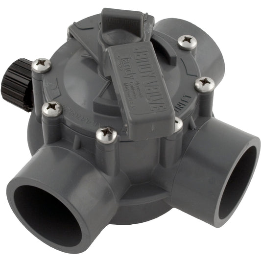 Diverter Valve, Jandy/Zod, 1-1/2"s/2"spg Pos Seal,3 Way,Gray