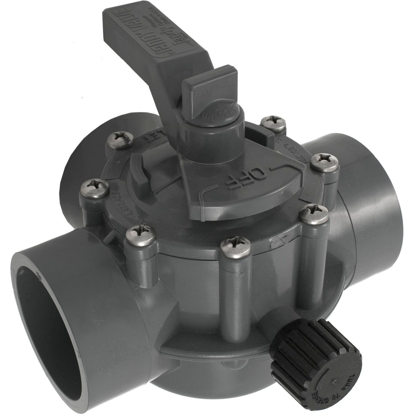 Diverter Valve, Jandy/Zod, 2"s/2-1/2"spg Pos Seal,3 Way,Gray