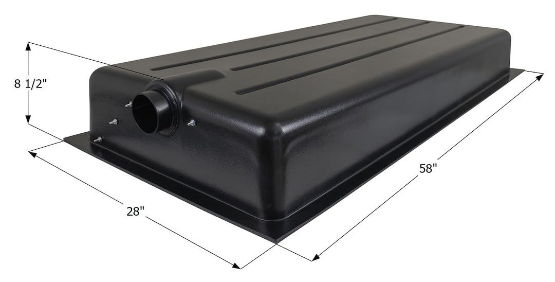 ICON 14694 Holding Tank HT176B-ED - 58" x 28" x 8.5", 43 Gallon (2007856)