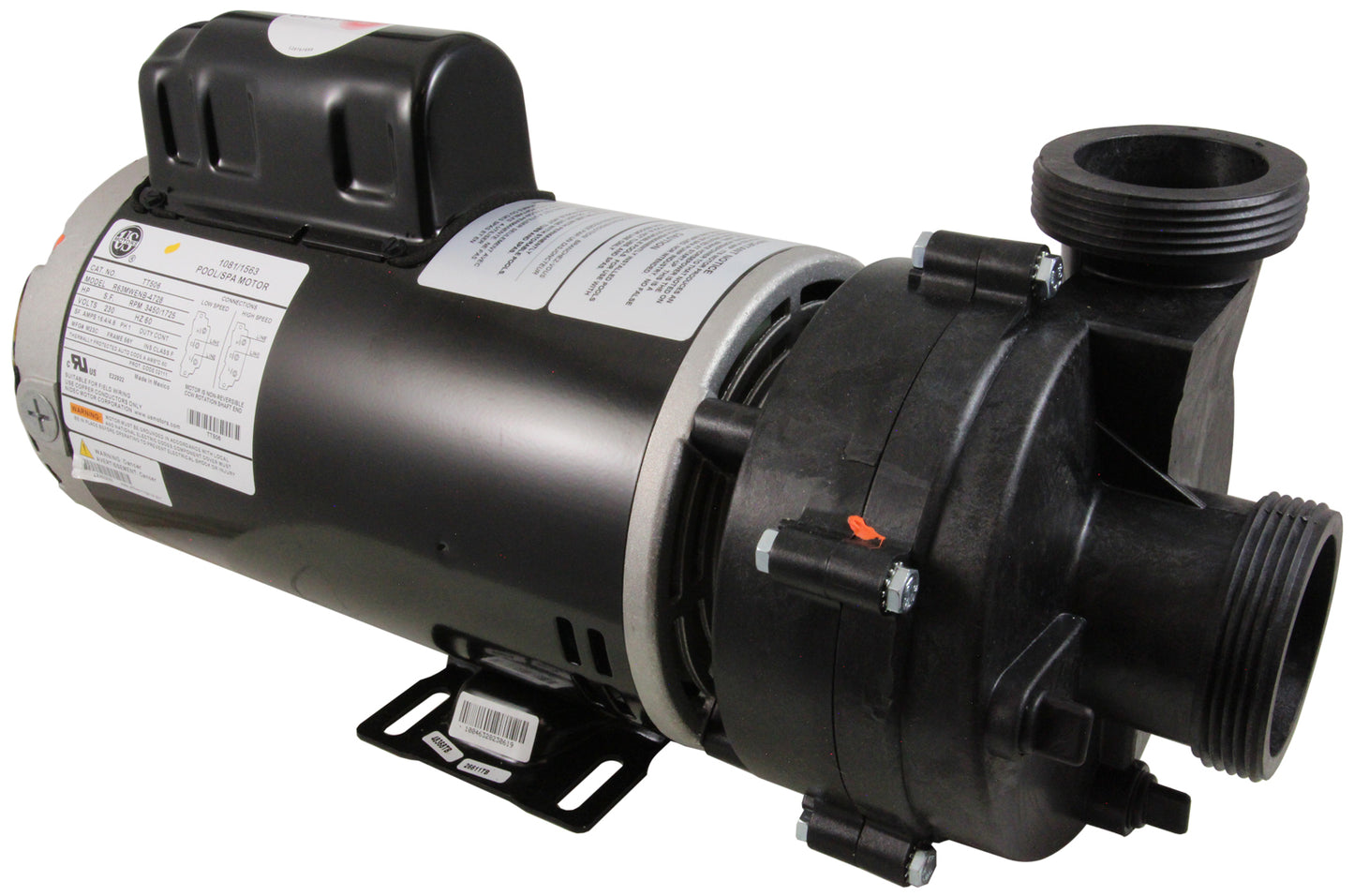 Pump, Balboa Ultimax, 230V,56FR,5.0HP, 2-Spd, 16.4A/4.8A, 2"