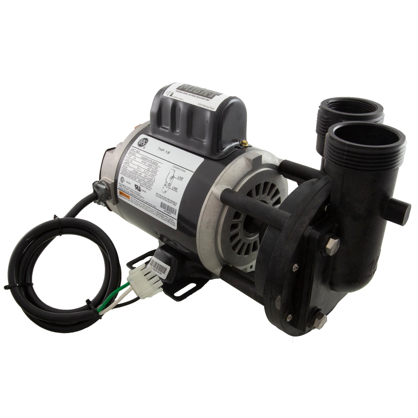 Pump, Circ, Waterway Uni-Might,1/8hp,115v,1-Spd,48Fr,50/60Hz