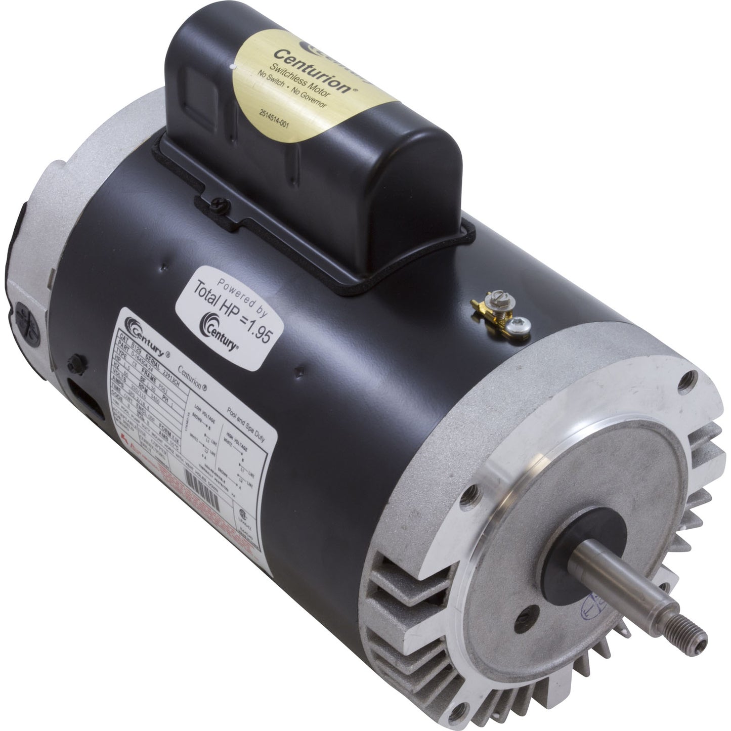 Motor, Century,1.5hp,115v/230v,1-Spd,56Jfr,C-Face Thd