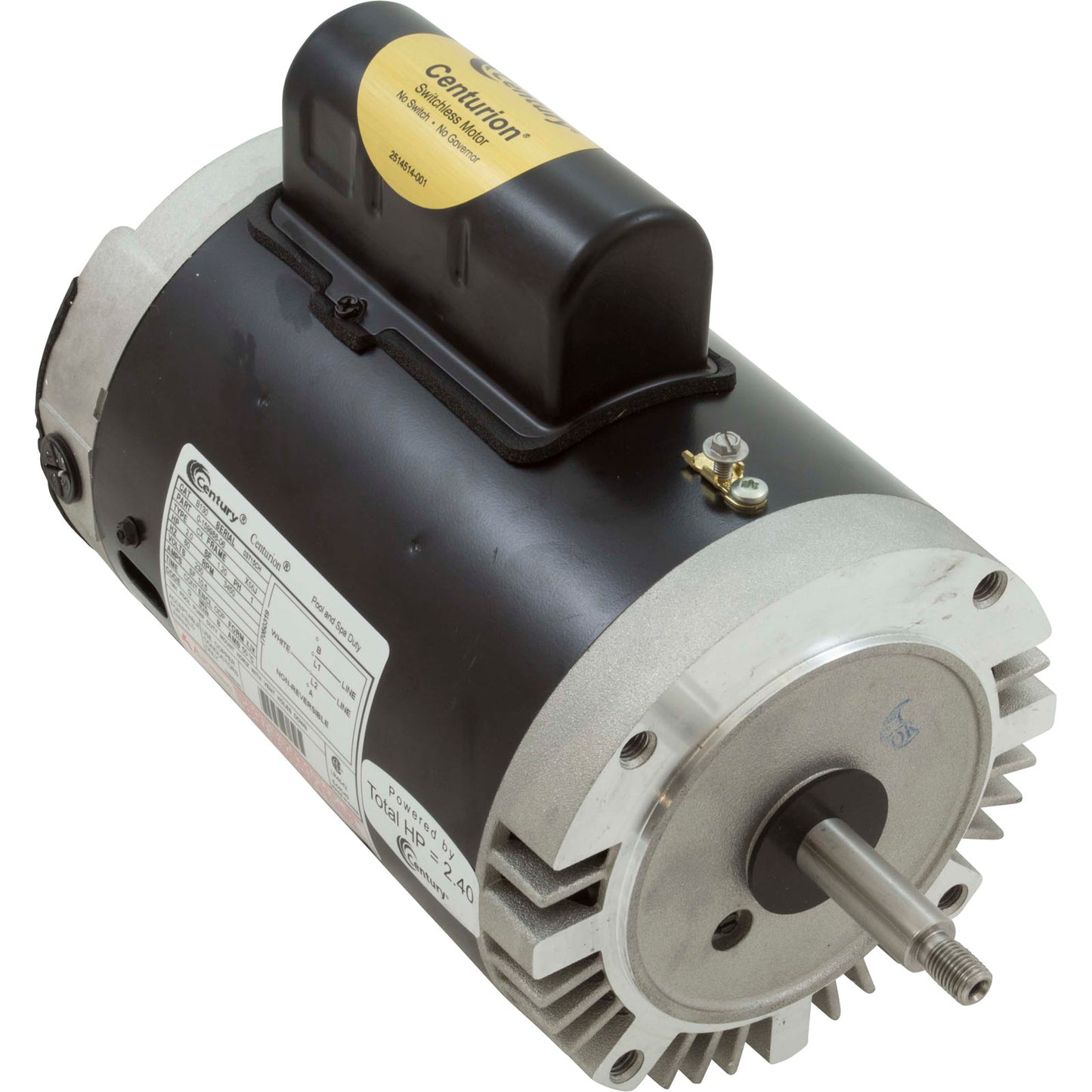 Motor, Century,2.0hp,230v,1-Spd,56Jfr,C-Face Thd