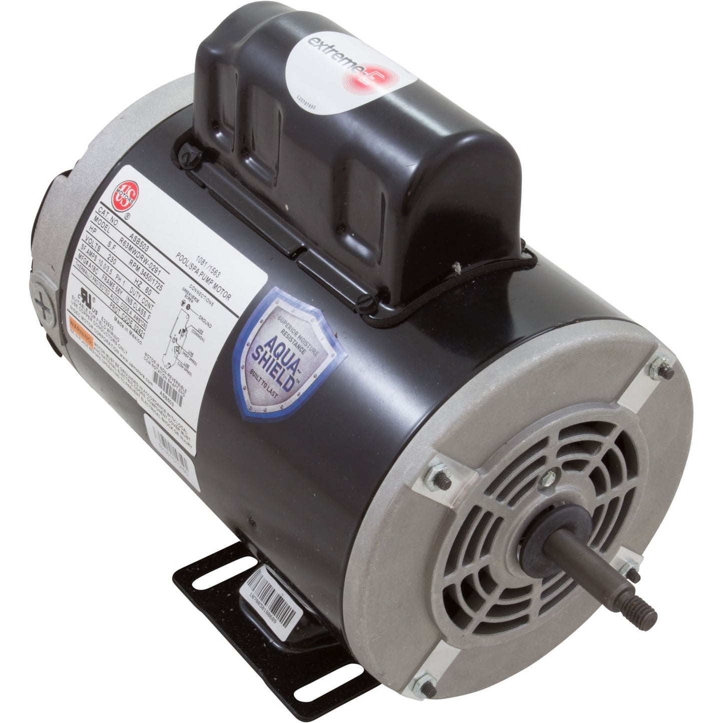 Motor, US Motor/WW, 1.0hp, 230v, 2-Speed, 56Y Frame