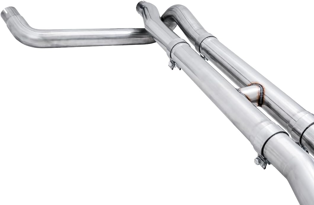 AWE Tuning 4th Gen GM 1500 6.2L 0FG Catback Split Rear Exit (w/Bumper Cutouts) - Quad Diamond Tips - 3015-43204