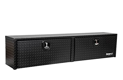 Buyers Products 1722563, 18x16x72 Textured Matte Black Diamond Tread Aluminum Topsider Truck Box