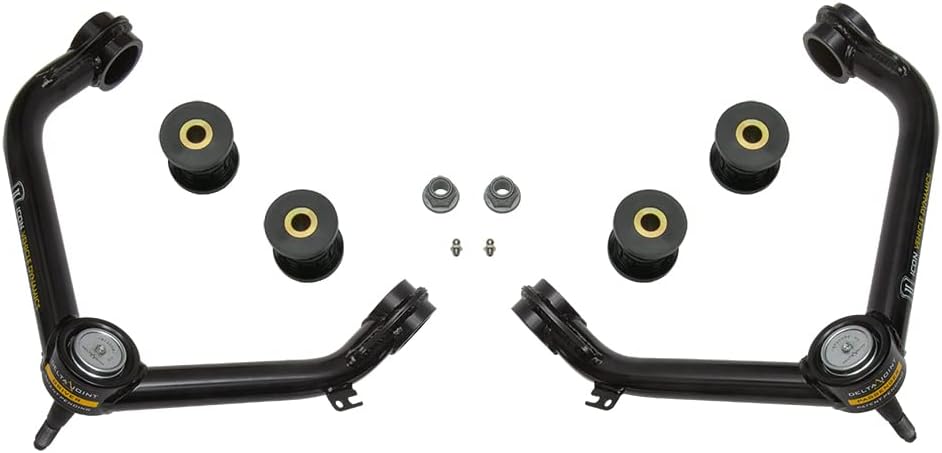 ICON Tubular Upper Control Arm/Delta Joint Kit, Compatible with 2019-Up Ram 1500, 218550DJ