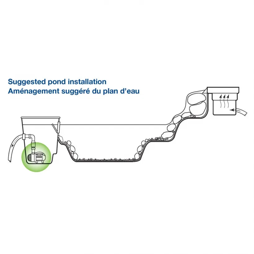 AQUASURGE 4000-8000 ADJUSTABLE FLOW POND PUMP