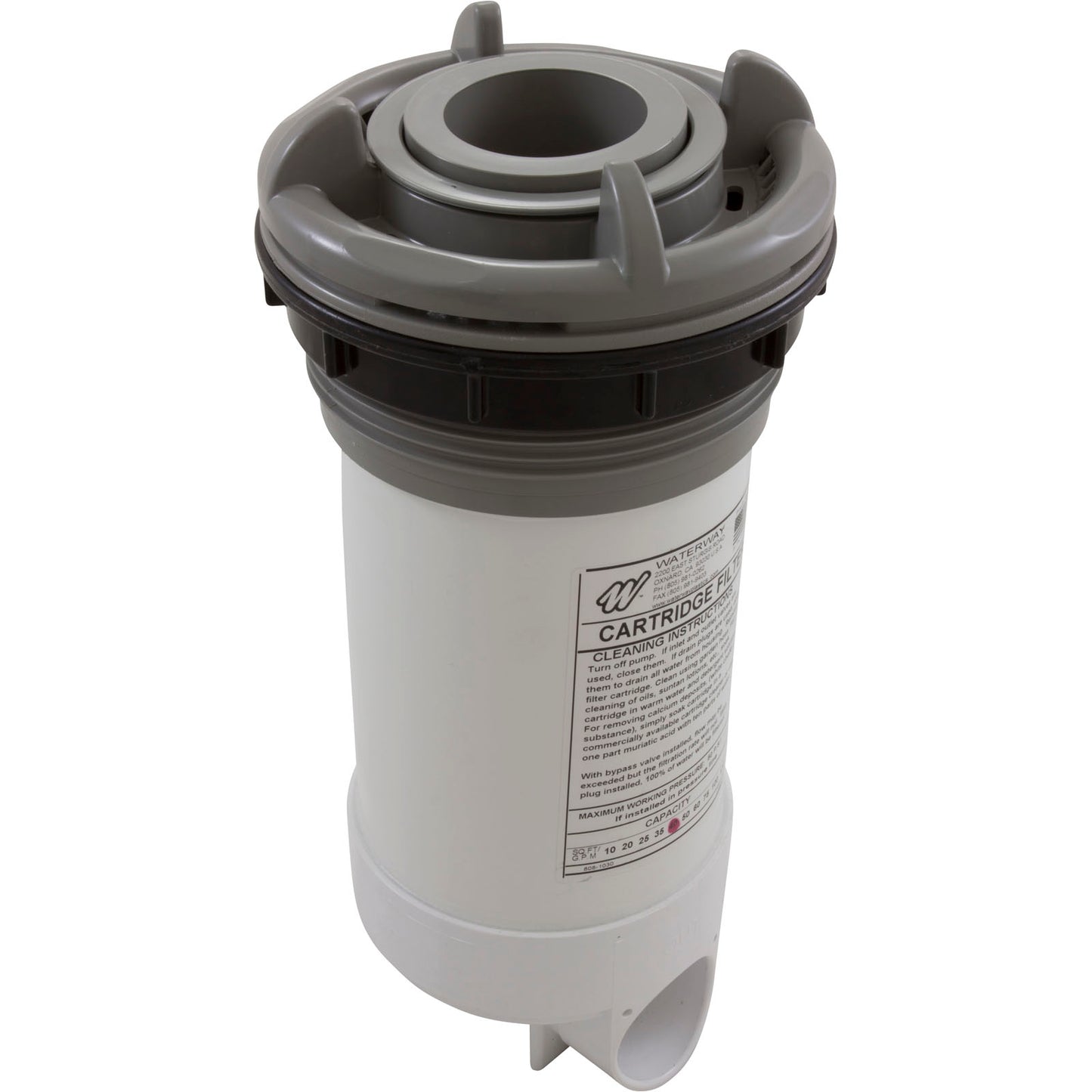 Skim Filter Complete, WW DynaFlo Lo-Profile, 40sqft, Gray