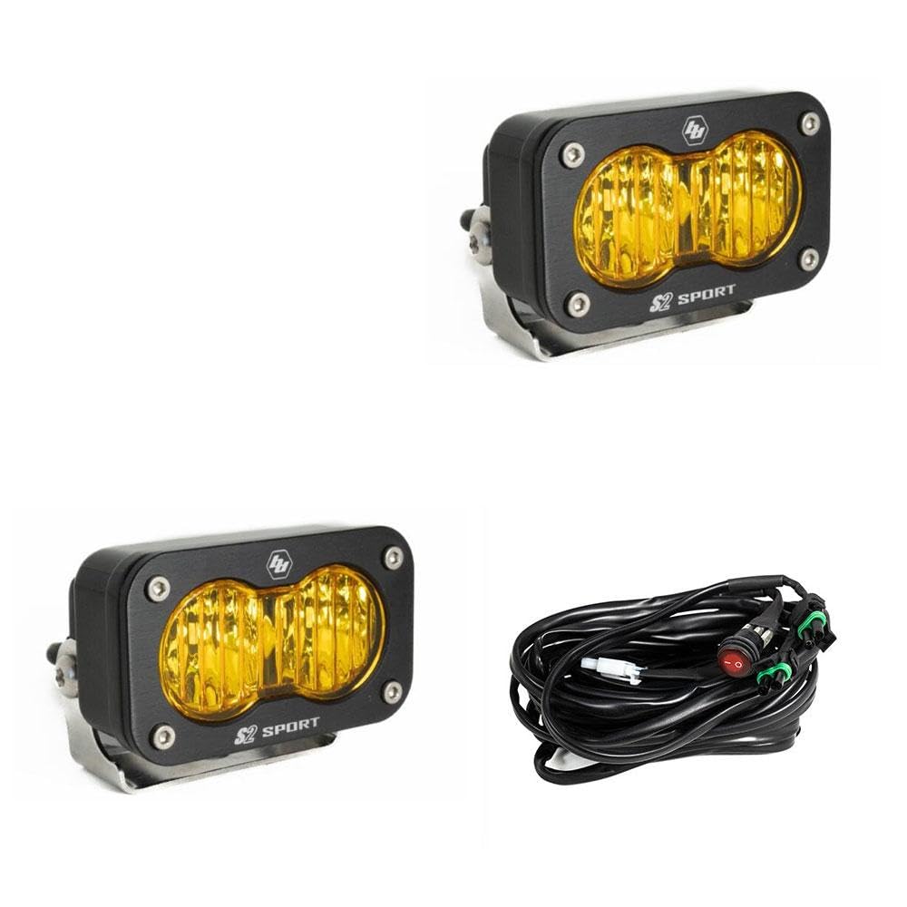 Baja Designs S2 Sport Pair Wide Cornering LED Amber - 547815