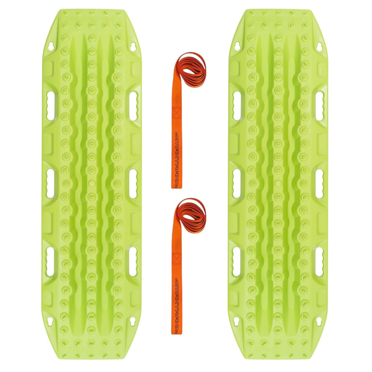 MAXTRAX |MKII Lime Green Recovery Boards Pair | Heavy Duty Off-Road Traction Tracks for Sand Mud Snow Overlanding (MTX02LG)