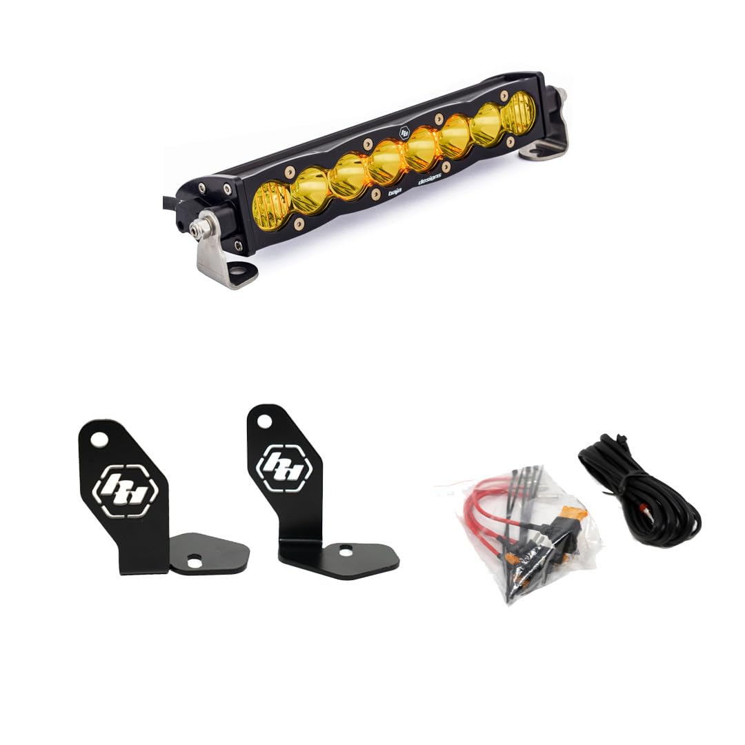 Baja Designs 2224 Polaris Rzr Pro R S8 10 in Hood Mount Kit Baja Amber - 448102