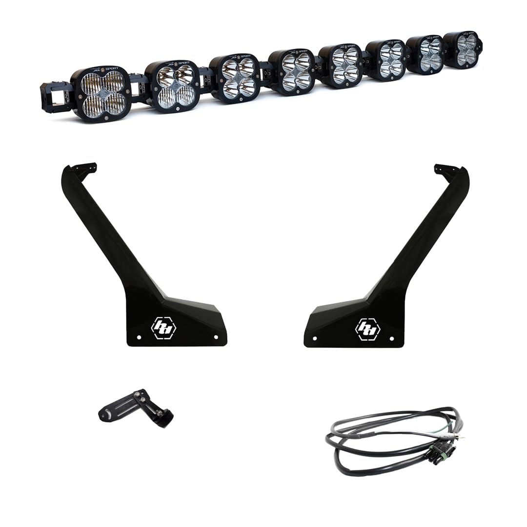 Baja Designs 18C WRANGLER/20C Gladiator Linkable Roof Mount Light Bar Kit Clear - 447664UP