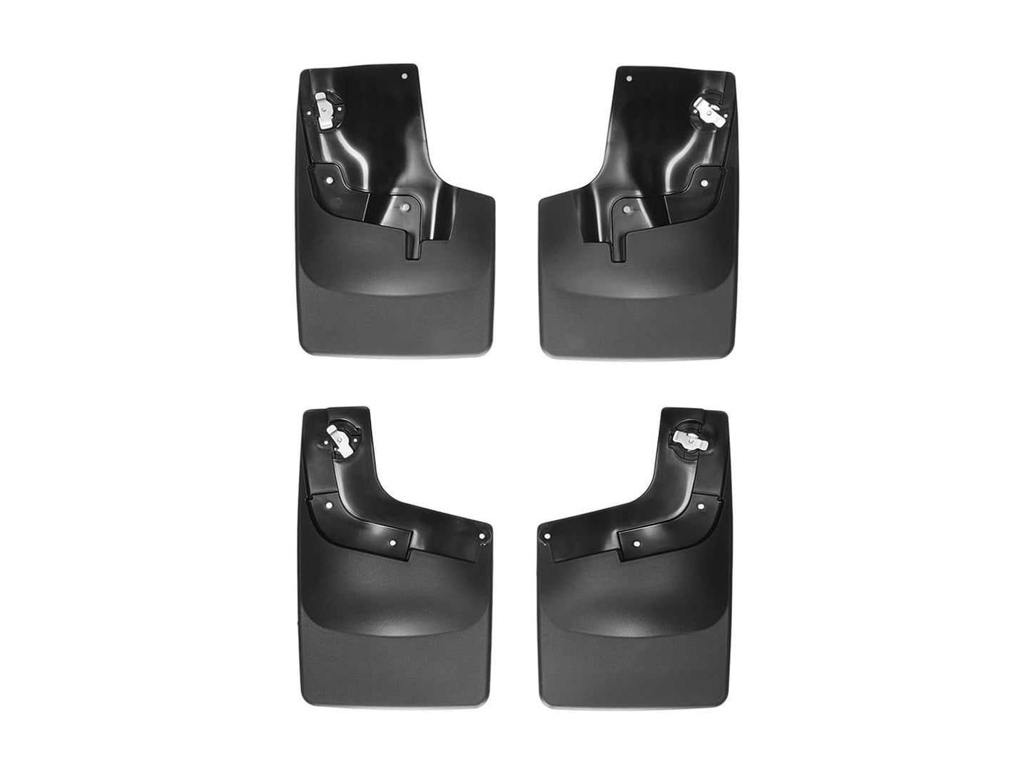 WeatherTech Custom No Drill Splash Guard MudFlaps for Chevrolet Colorado, Canyon, Colorado - Front & Rear Set (110049-120049), Black