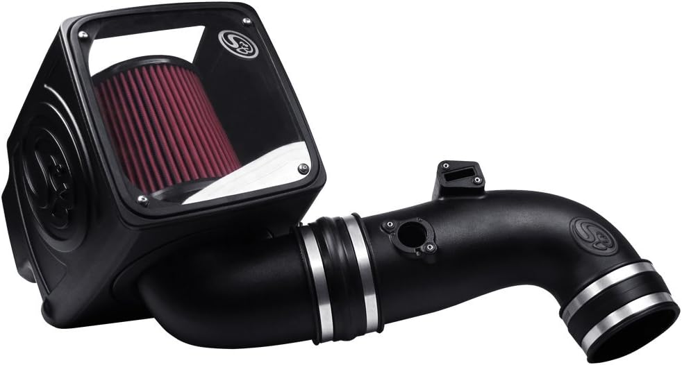 S&B Filters 75-5075-1 Cold Air Intake For 2011-2016 Chevy/GMC Duramax 6.6L (Oiled Cleanable, 8-ply Cotton Filter)