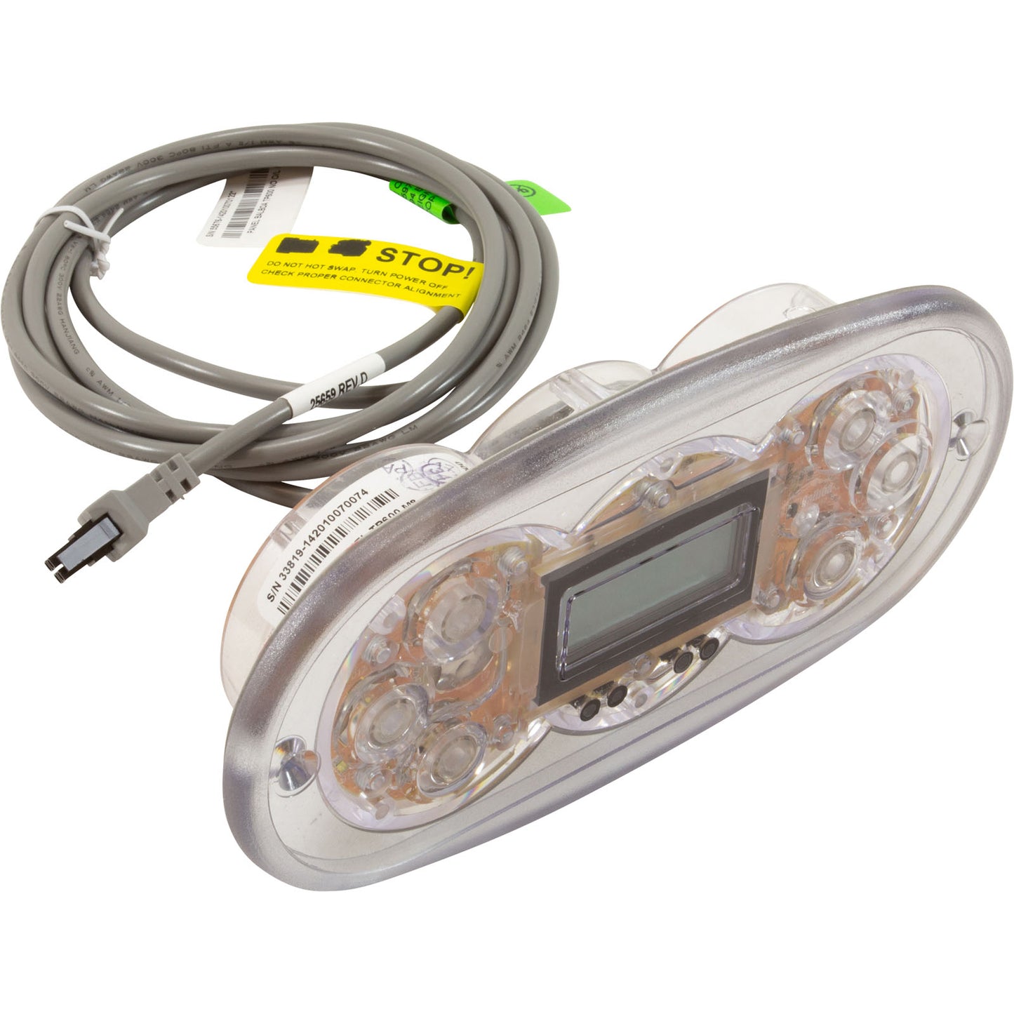 Topside, Balboa Water Group, TP600, 6 Button, w/o Overlay