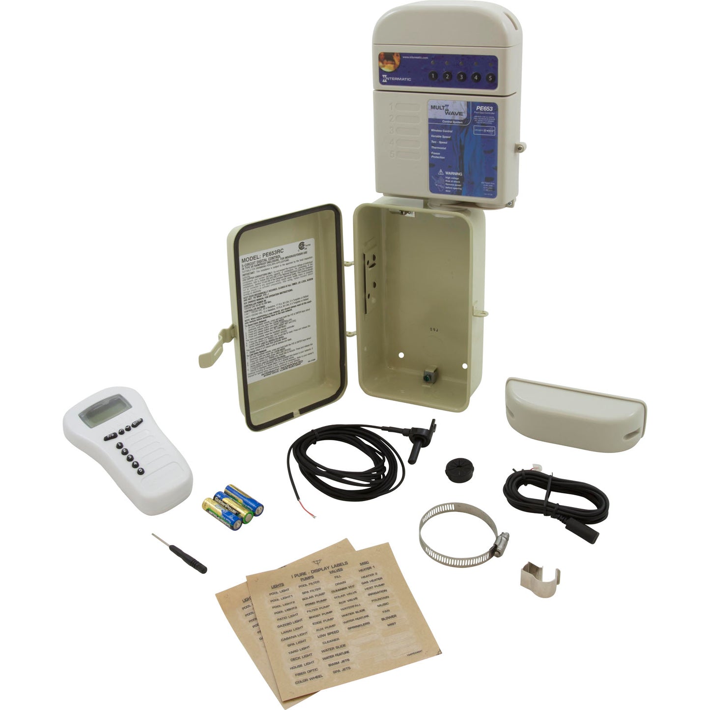 Control, Intermatic Multi-Wave PE653RC, 5 Circuit, w/Remote