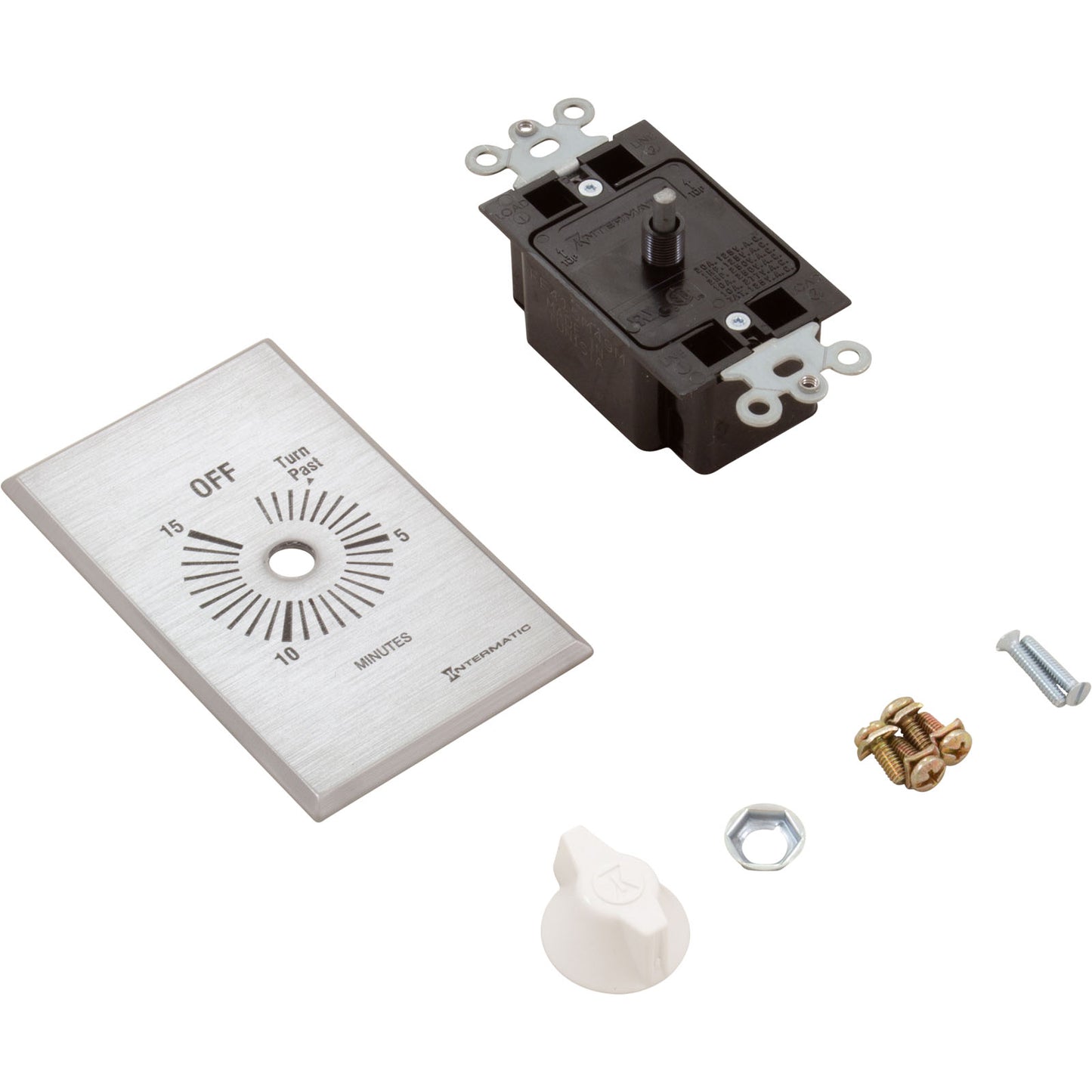 Timer, Intermatic FF415M, 15 Min.,DPST,No Hold,Spring Wound