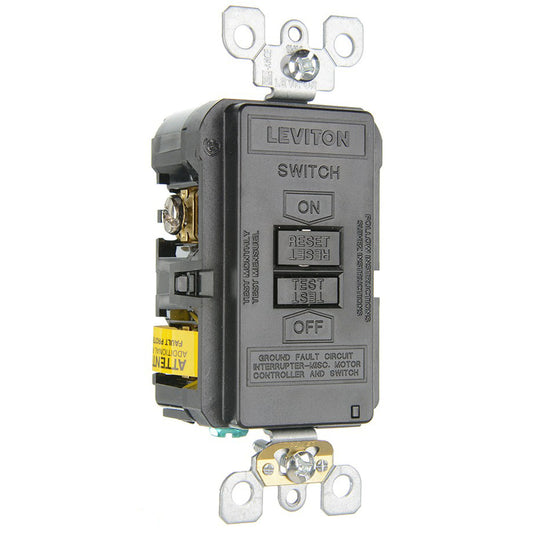 GFCI, Leviton, 20A, SPST, Deadfront