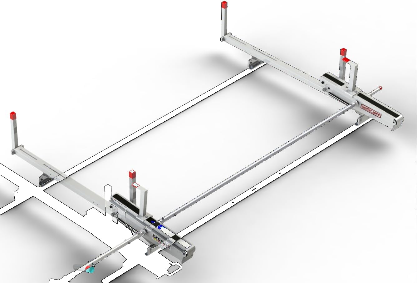 Weather Guard WEATHERGUARD 2261-3-01 Drop Down Ladder Rack