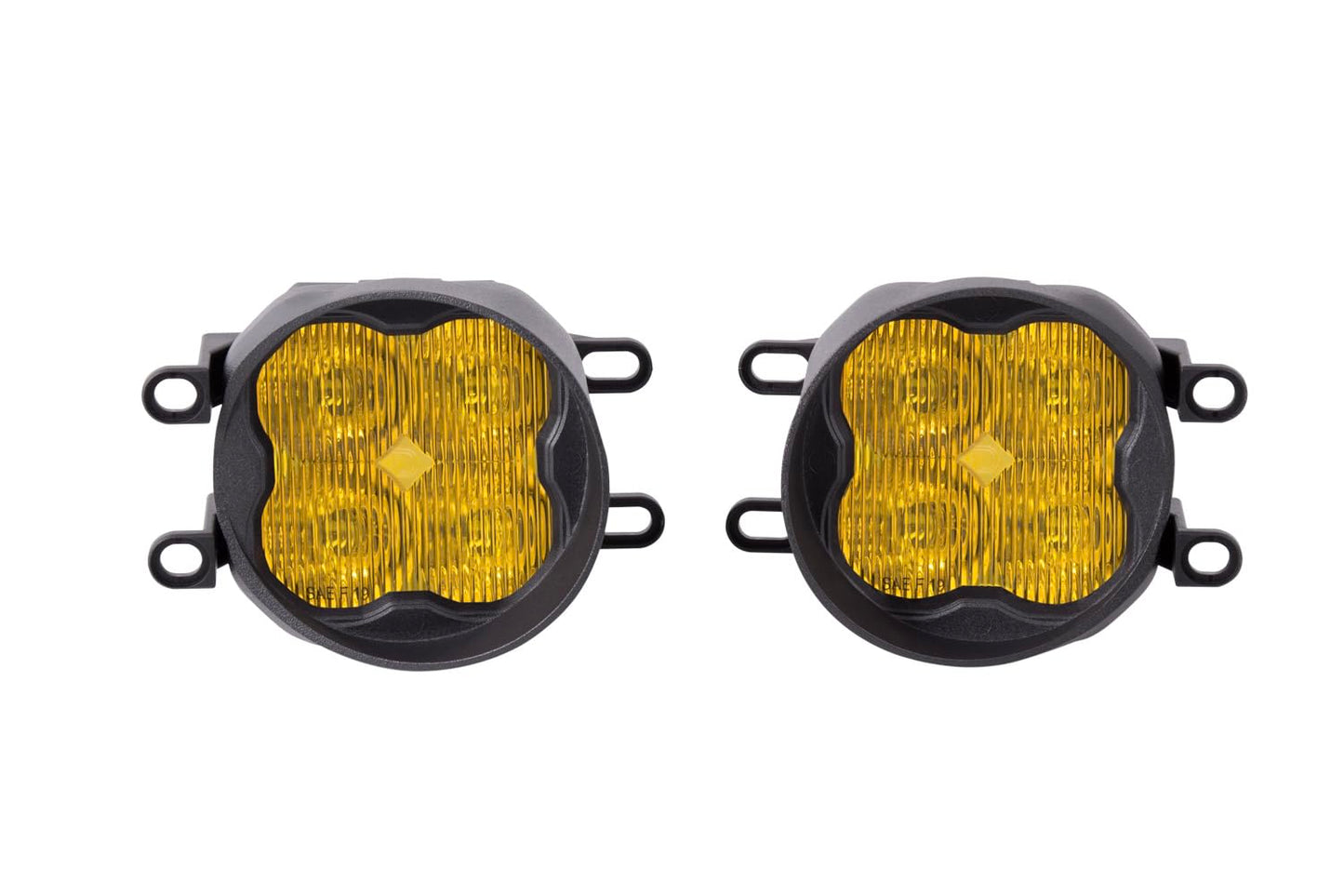 Diode Dynamics SS3 SAE/DOT Type B Fog Light Kit compatible with Lexus, Subaru, Toyota, Tacoma/4Runner/RAV4, Yellow SAE Fog Sport with Backlight