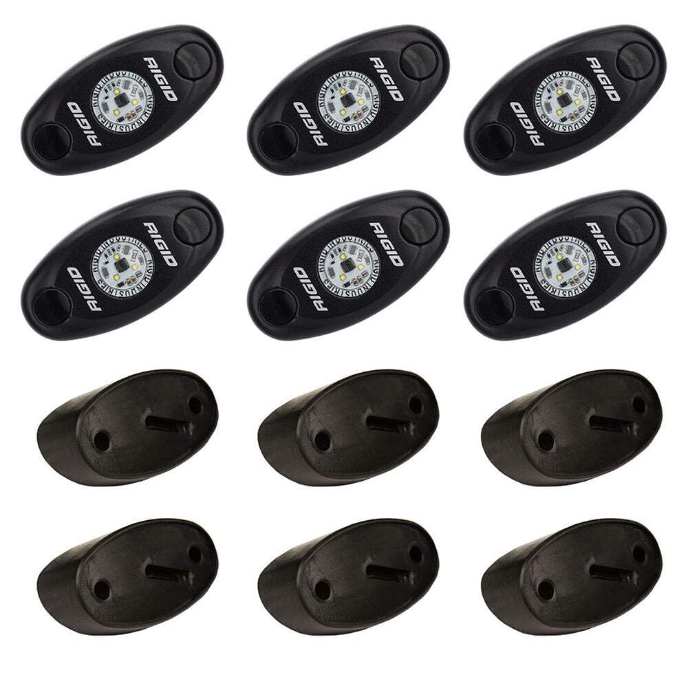 RIGID Industries - Amber Rock Light Kit, Set of 6