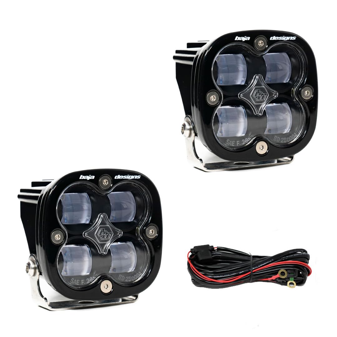 Baja Designs Squadron Sae Pair LED Spot Clear - 25-7801
