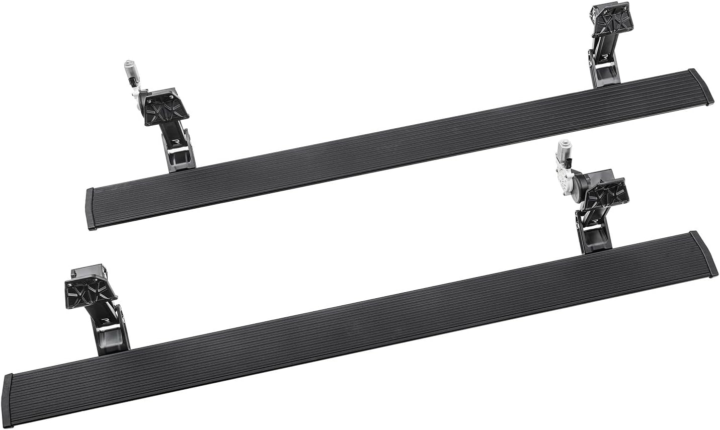 RealTruck AMP Research PowerStep Plug-N-Play Retractable Electric Truck Steps with LED Step Lights | Fits 2019 - 2021 Chevrolet Silverado & GMC Sierra 1500 | 76254-01A