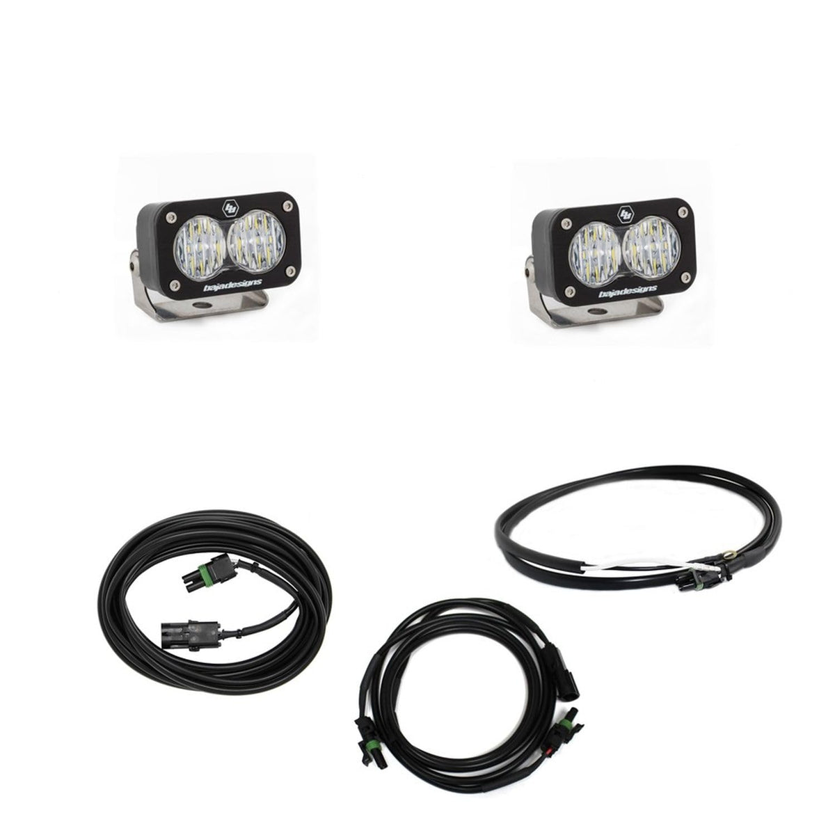 Baja Designs S2 Sport Dual Reverse Kit 18C JL;with OE Bumper(wide Corner;clr;upfitter Switch) - 447651UP