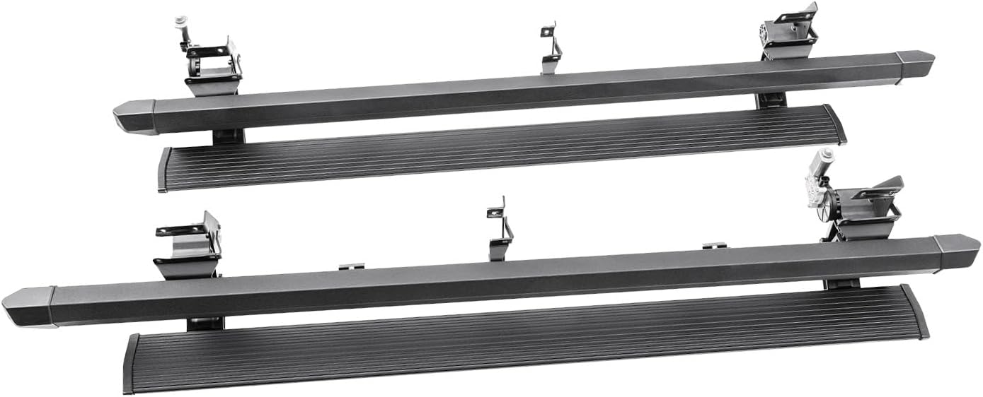 RealTruck AMP Research PowerStepXL Retractable Electric Truck Steps with LED Step Lights & 3" Lower Drop | Fits 2018 - 2026 Jeep Wrangler JL 2-Door | 77133-01A