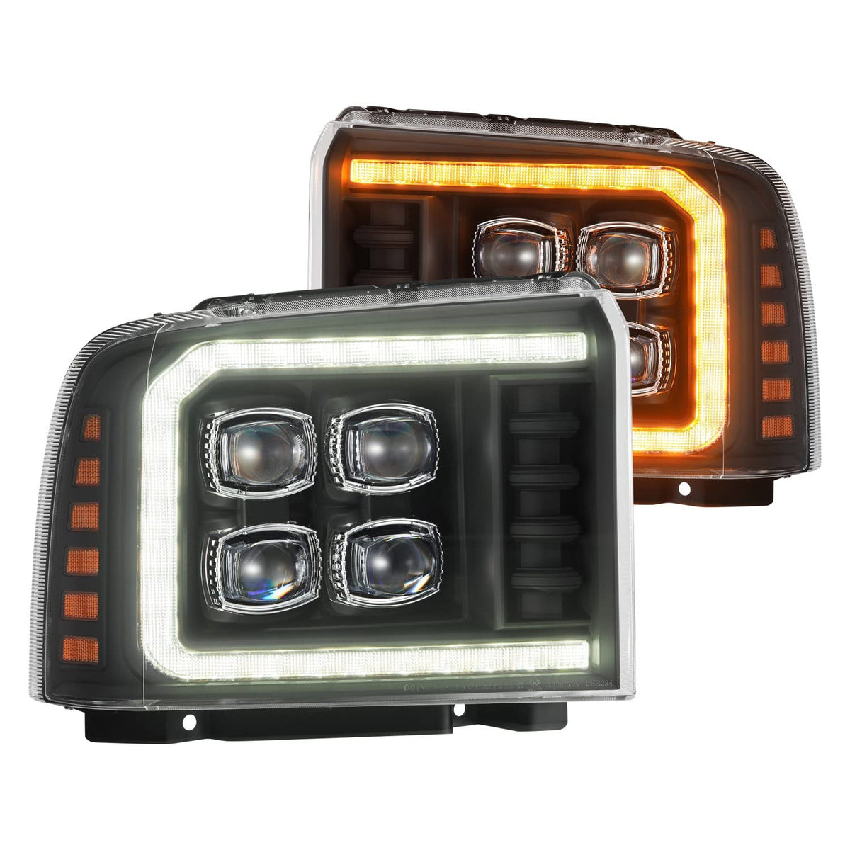AlphaRex USA 0507 F250/F350/F450/F550 Super Duty Novaseries Projector Headlights Black - 880319