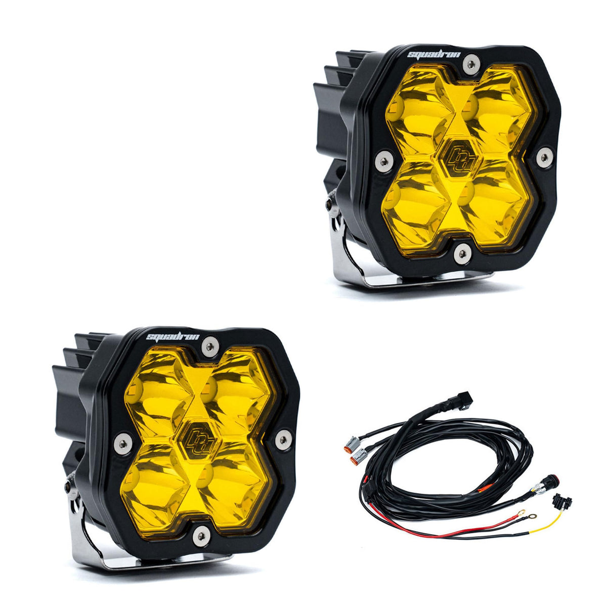 Baja Designs Squadron 2.0 Sport Pair LED Spot Baja Amber - 55-7811-2