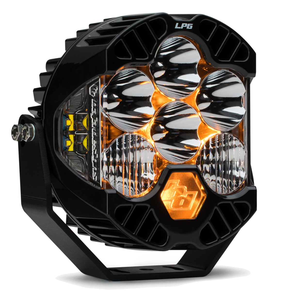 Baja Designs LP6 Pro LED Auxiliary Light Pod DRIVING/COMBO Clear Lens Amber Backlight - 270003