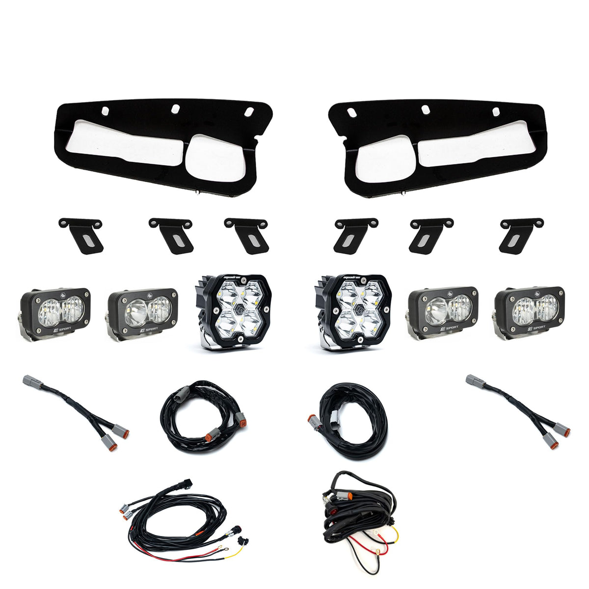 Baja Designs 2125 Bronco S2 Sport D/C Clear S2 Sport with C Clear Squadron 2.0 Spot Spot Clear - 44-0086