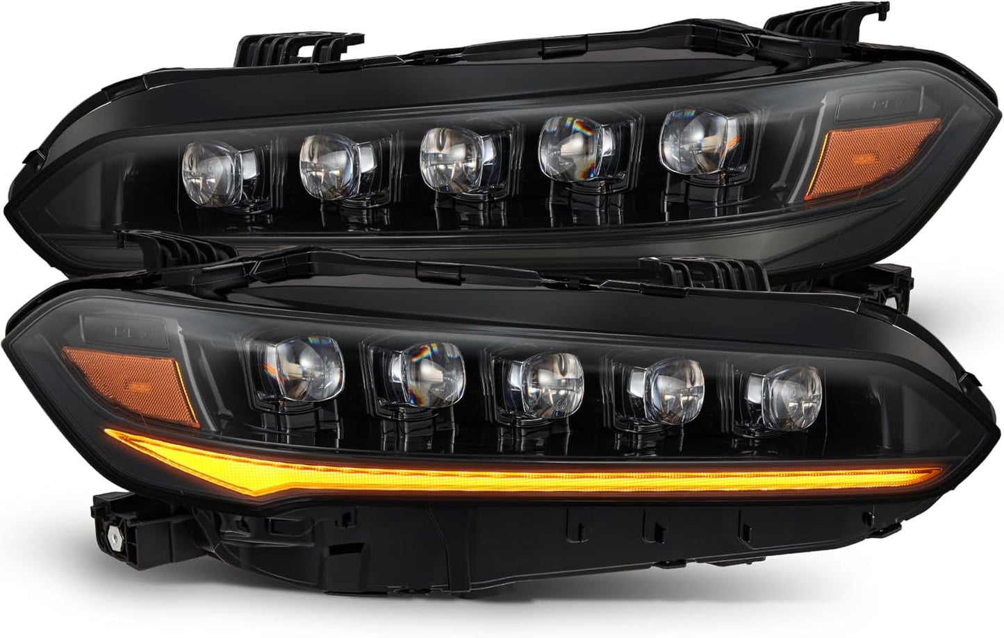 880349-22-26 Honda Civic NOVA-Series LED Projector Headlights Alpha-Black