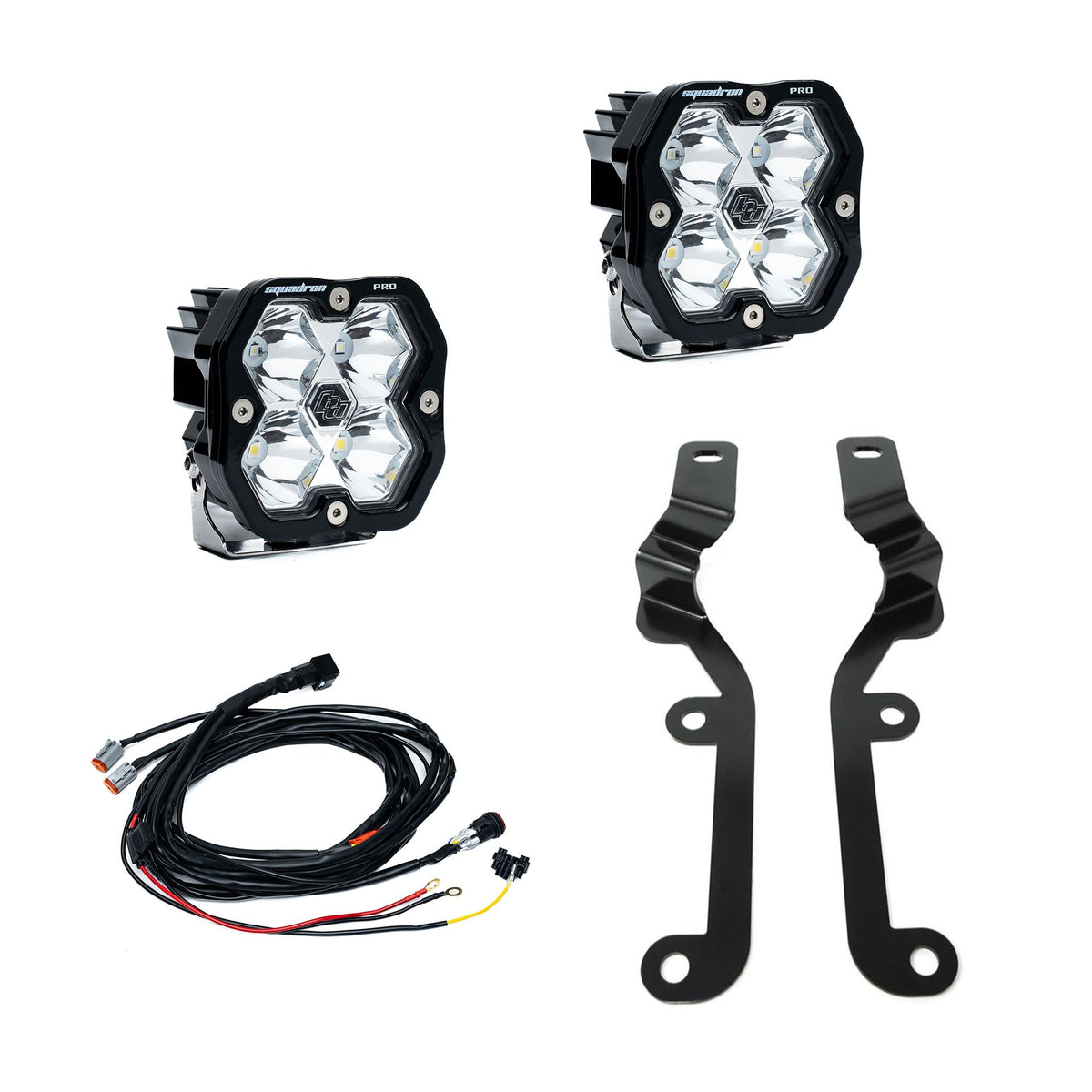 Baja Designs 1924 Silverado 1500 A-Pillar Kit Squadron Pro 2.0 Clear Spot - 44-0058
