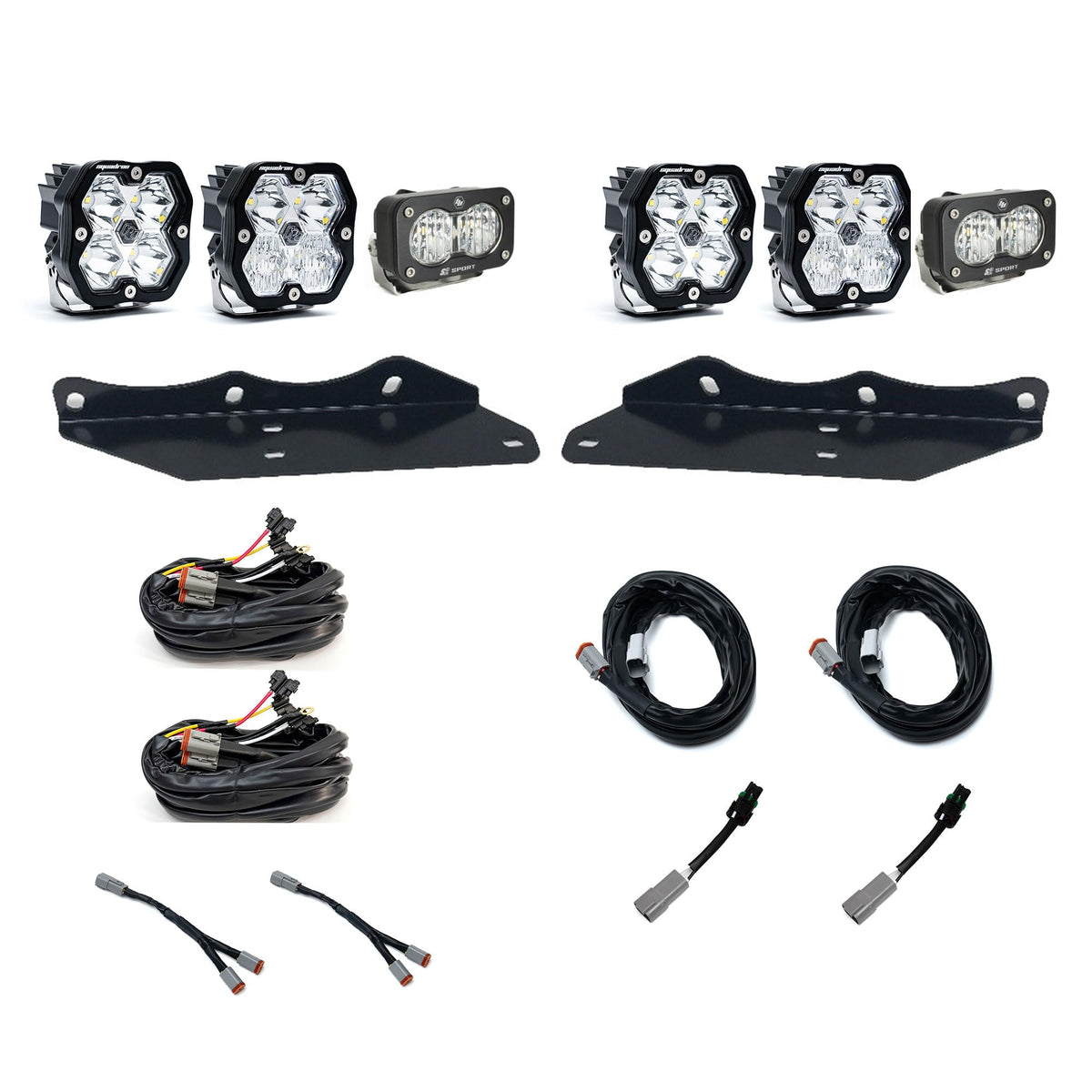 Baja Designs 1720 Raptor Fog Pocket Kit Squadron Sport 2.0/S2 Clear Multi Patterns - 44-0064