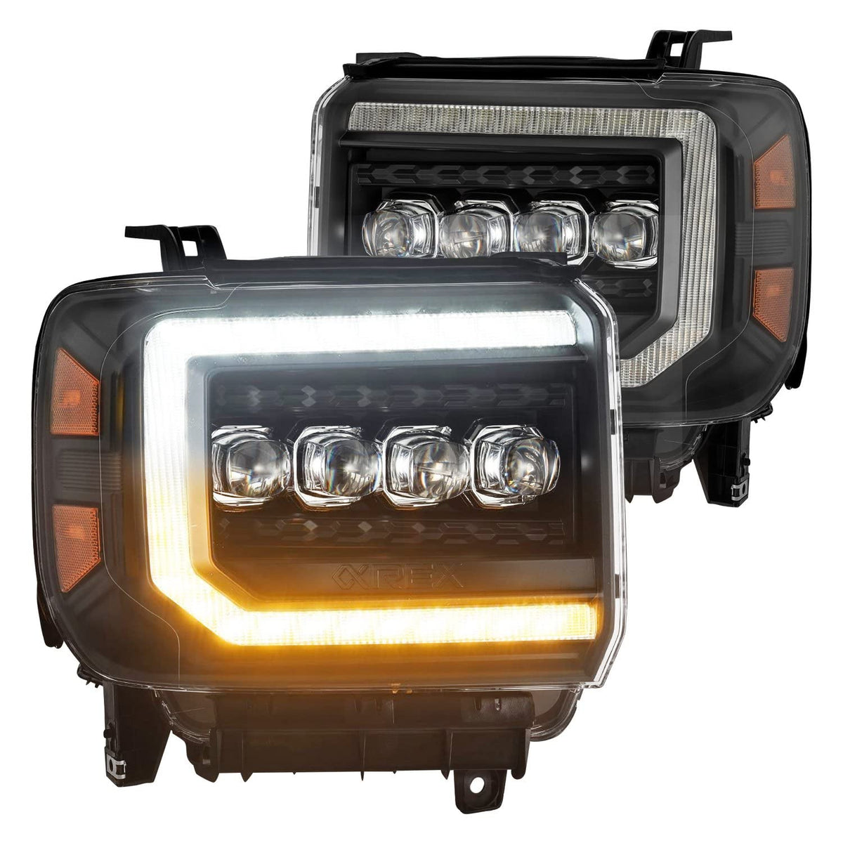 AlphaRex USA 1418 Sierra Novaseries LED Projector Headlights Black - 880617
