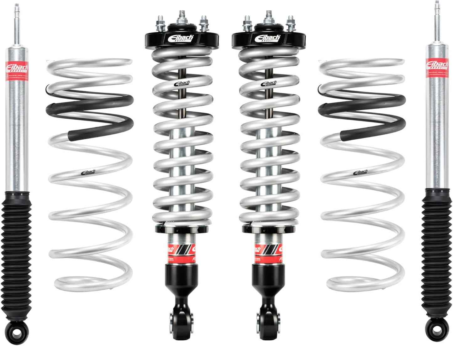 Eibach Suspension Lift Kit, PRO-TRUCK-LIFT STAGE 2, 0.8 to 3.25 in Front Lift, 1.1 in Rear Lift, Springs/Shocks, compatible with Toyota Fullsize Truck 2022-25, Kit