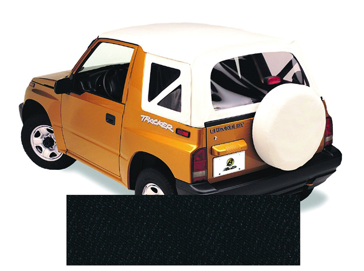 Bestop Inc. 8694 Suzuki Samurai Incl Clear Windows Replaceatop Fabric Soft Topblack Denim - 51361-15