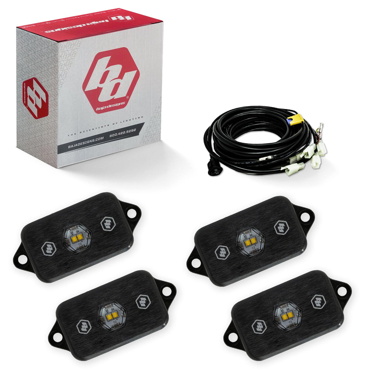 Baja Designs Universal Rock Light Kit White - 447059