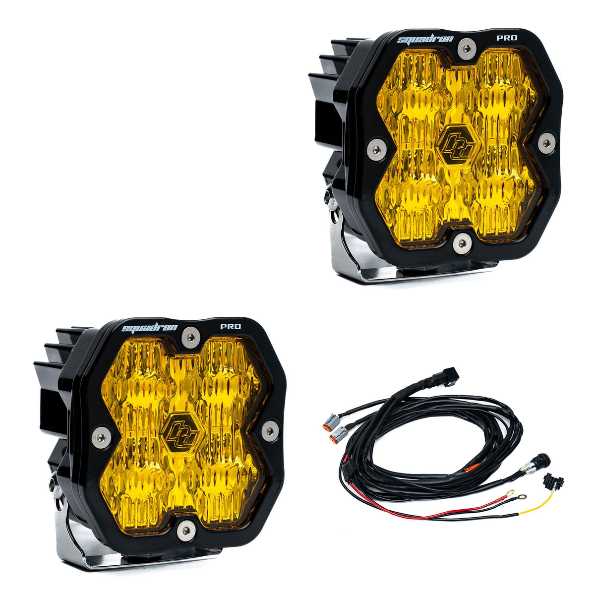 Baja Designs Squadron 2.0 Pro Pair LED Wide Cornering Baja Amber - 49-7815-2