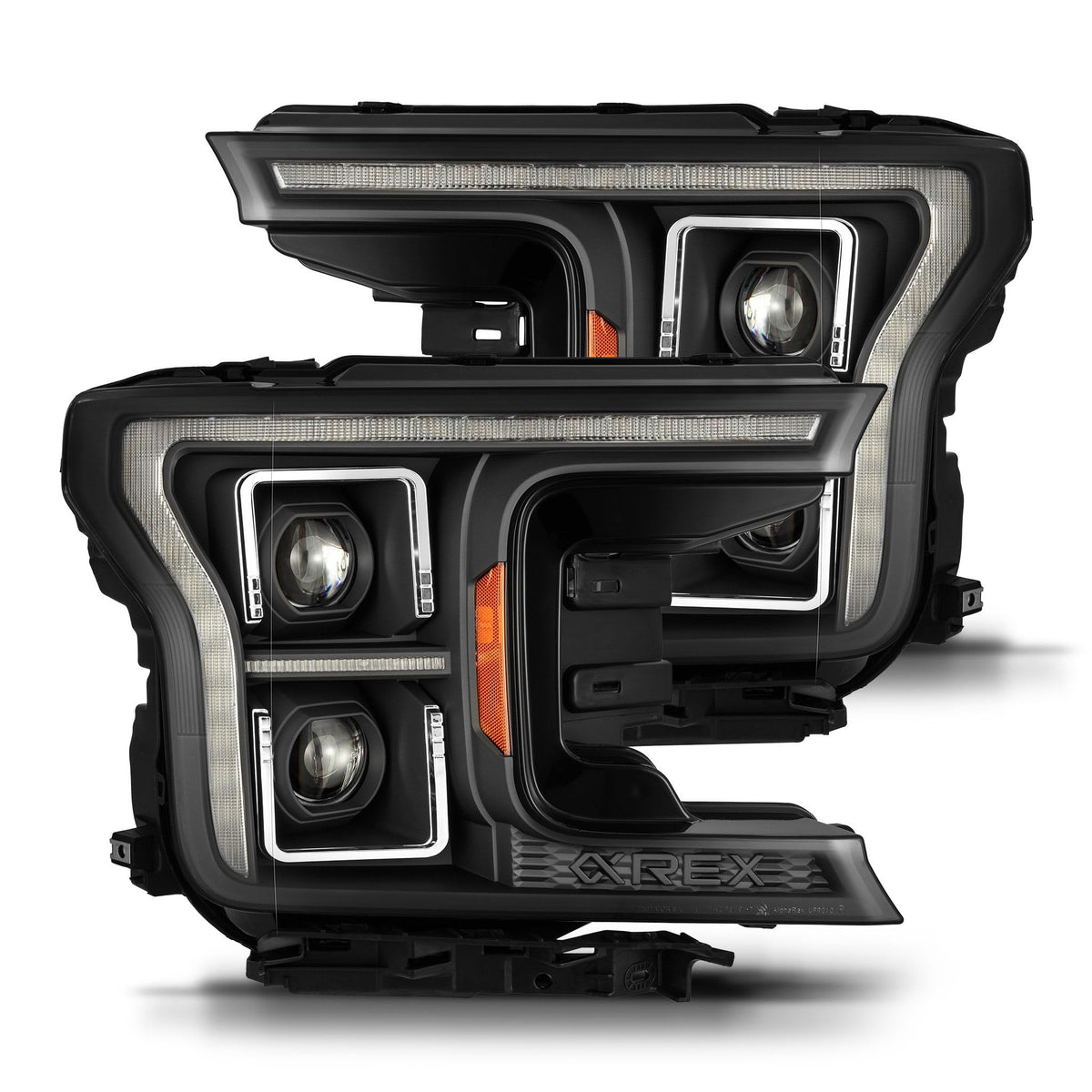 AlphaRex USA 1820 F150 Proseries Projector Headlights Chrome - 880252