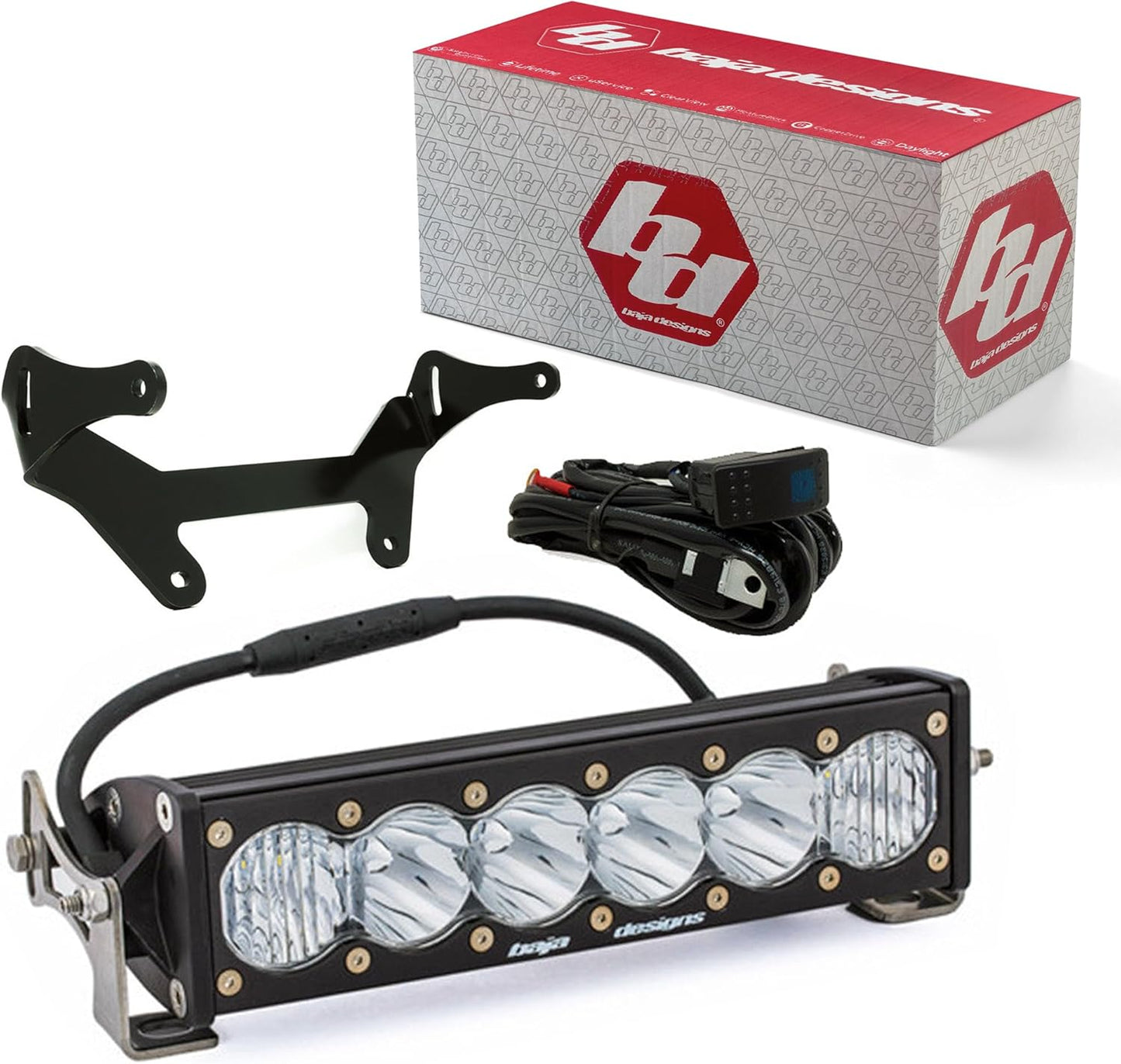 Baja Designs OnX6+ LED 10-inch Shock Mount Light Bar Kit for Can-Am Maverick X3 2017-24