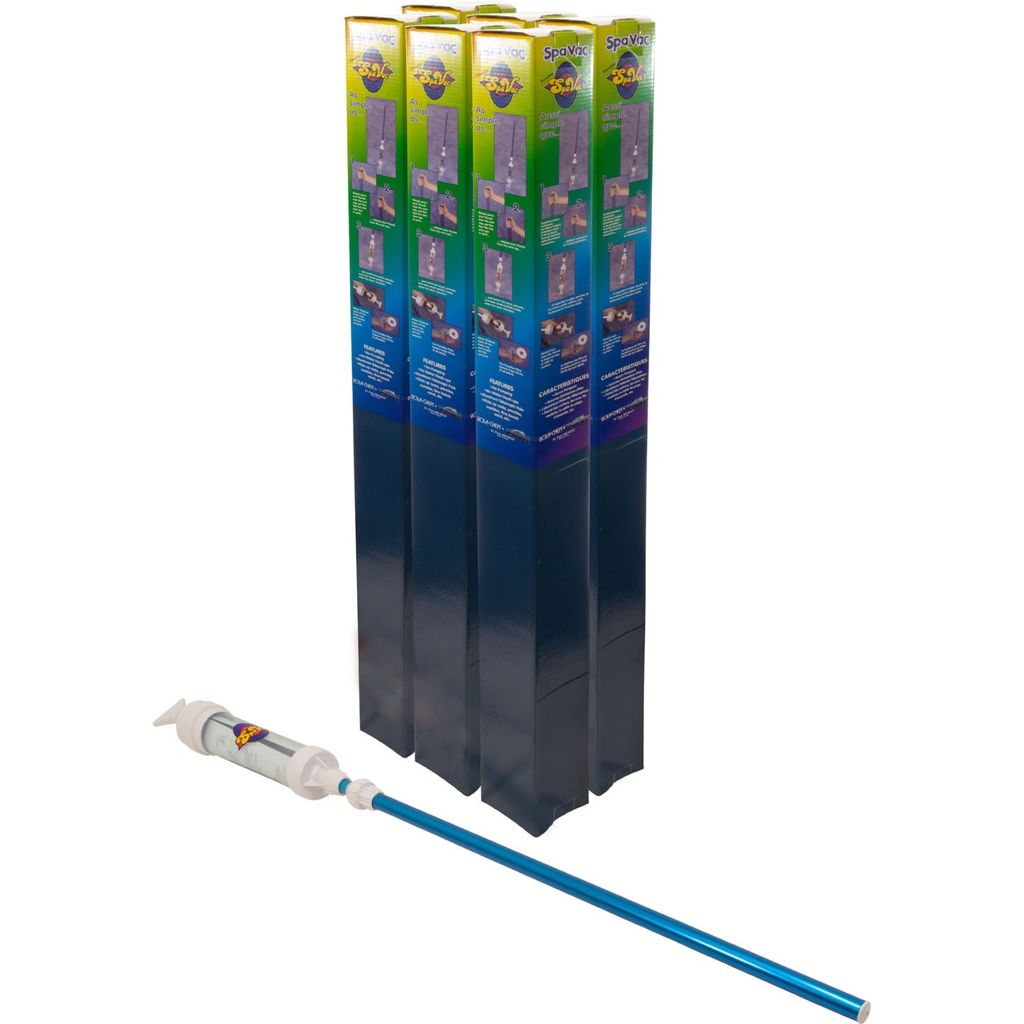 Paradise Spa Vac, 6 Pack Single Boxed Case, Rola-Chem, 7ft
