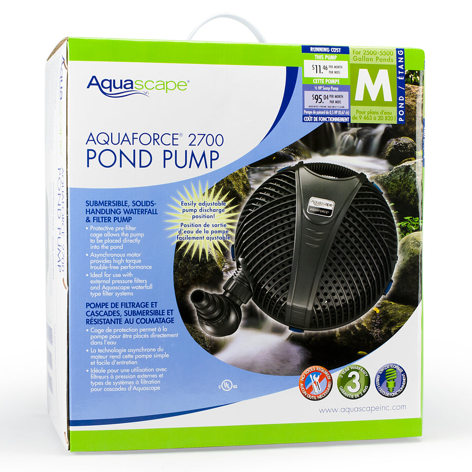 AQUAFORCE 2700 SOLIDS-HANDLING POND PUMP