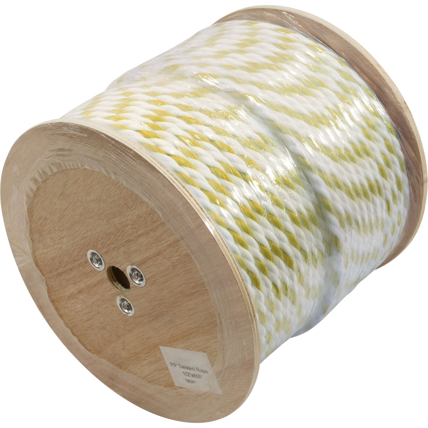 Polypropylene Rope, 1/2"dia, Yellow, 600ft