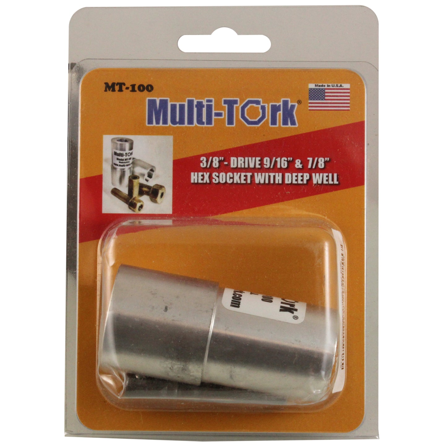 Tool, Socket, Double-Hex, 9/16 and 7/8, with 1.48well