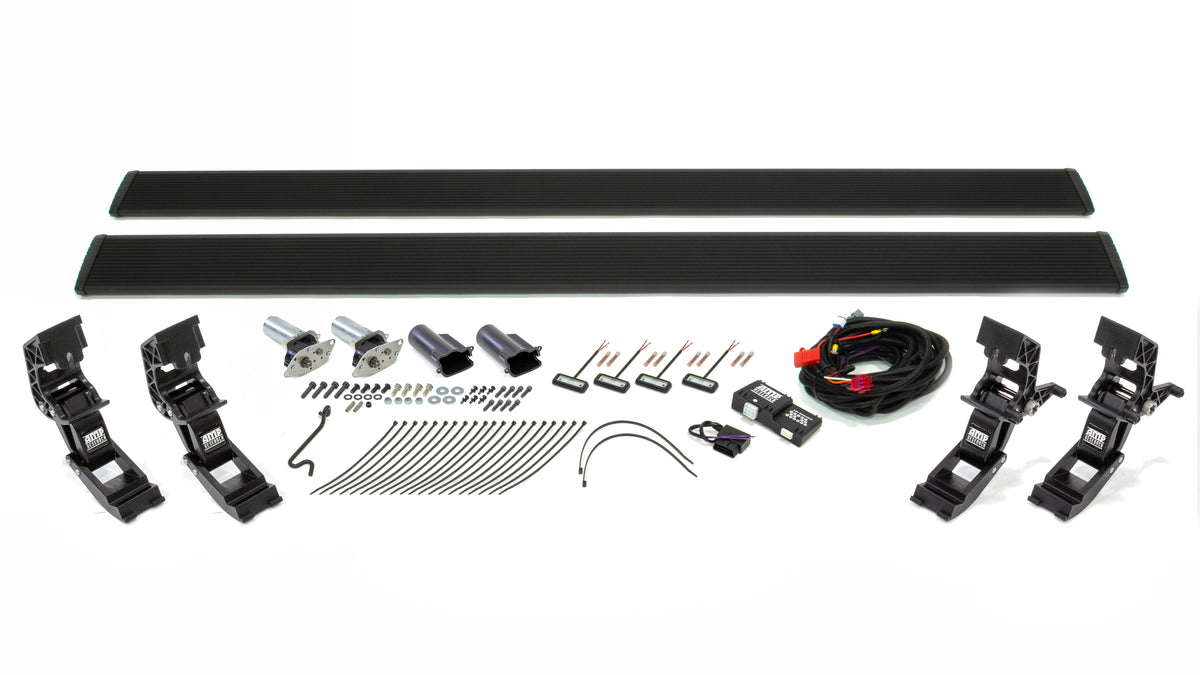 Amp Research 1520 TAHOE/YUKON/ESCALADE/SUBURBAN Plug and Play Powerstep with Light Kit - 76127-01A-B